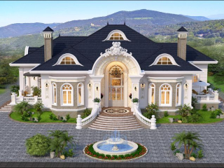 Thiết kế biệt thự sân vườn 500m2 đầy sự sang trọng và đẳng cấp