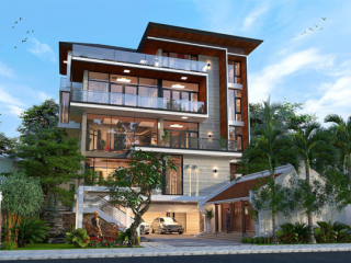 Mẫu biệt thự nhà 10x20m phong cách hiện đại  vừa sang vừa sáng