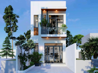 Thiết kế nhà 2 tầng 60m2 4x15m đẹp mê mẩn giữa phố