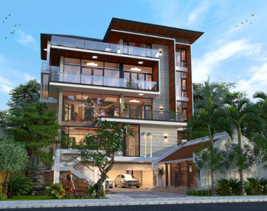 Mẫu biệt thự nhà 10x20m phong cách hiện đại  vừa sang vừa sáng