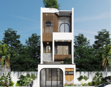 Mẫu nhà phố 3 tầng 5x18m theo phong cách hiện đại