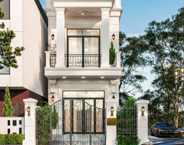 Mẫu nhà phố 2 tầng 3 phòng ngủ 5x16m hiện đại 
